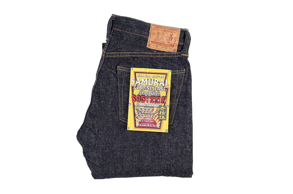 Samurai S0511XXII 15oz Texas Cotton Indigo Denim Jean - Slim Tapered