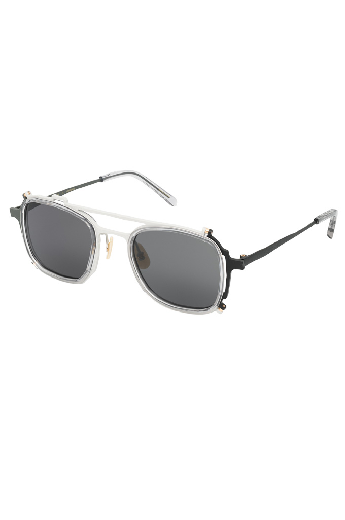 Masahiro Maruyama Titanium Sunglasses - MM-0081 / #2 / Clear Gray/Dark