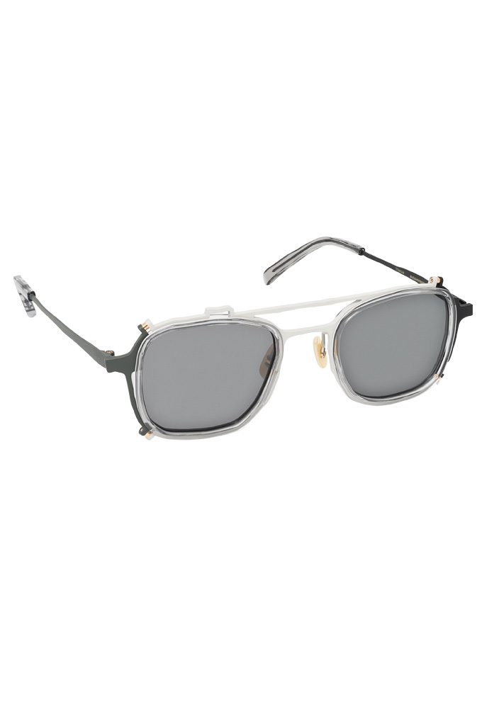 Masahiro Maruyama Titanium Sunglasses - MM-0081 / #2 / Clear Gray/Dark