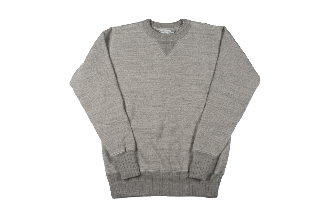 Studio D'Artisan Loopwheeled Crewneck Sweater - Gray