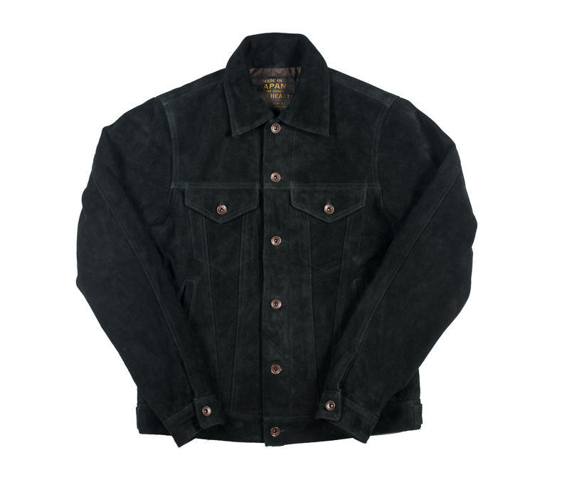 Iron Heart Split Steer Modified Type III Jacket - IHJ-49-BLK - Black