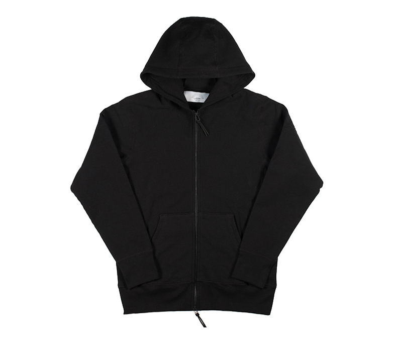 3sixteen Heavyweight Hoodie - Black Zip-Up