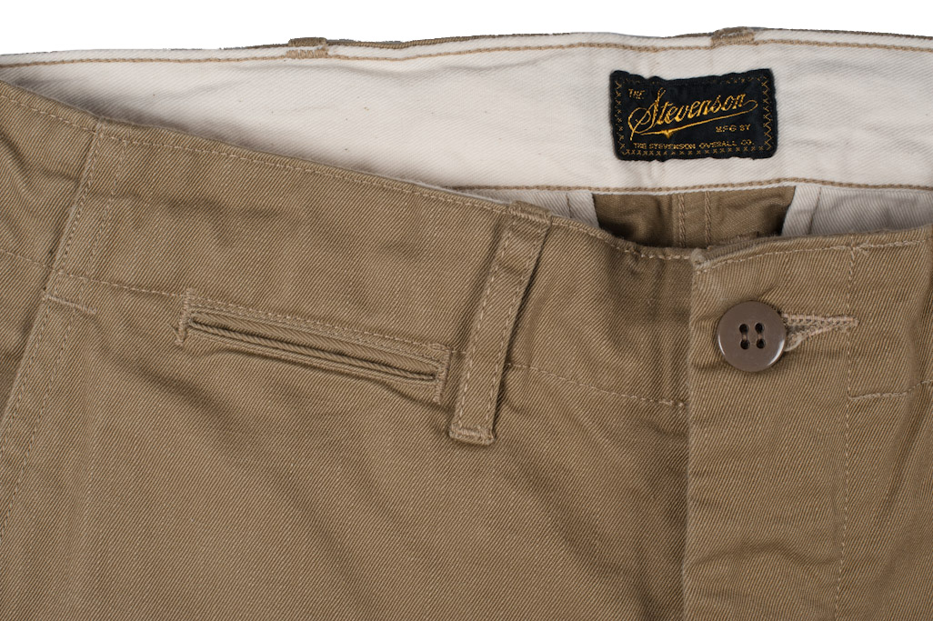 Stevenson Hilts Slim Chinos - Khaki